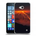 Дизайнерский пластиковый чехол для Microsoft Lumia 640 Вулканы