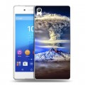 Дизайнерский пластиковый чехол для Sony Xperia Z3+ Вулканы