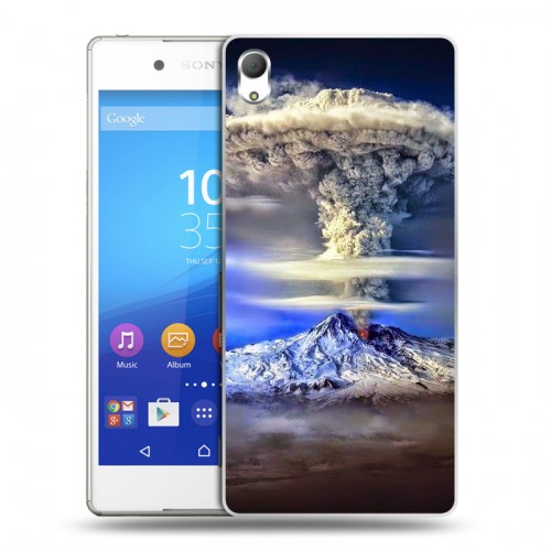 Дизайнерский пластиковый чехол для Sony Xperia Z3+ Вулканы