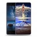 Дизайнерский пластиковый чехол для Nokia 8 Вулканы