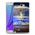 Дизайнерский пластиковый чехол для Samsung Galaxy Note 2 Вулканы