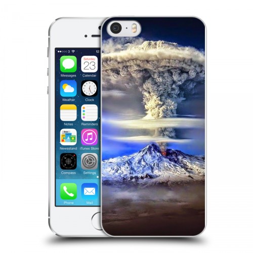 Дизайнерский пластиковый чехол для Iphone 5s Вулканы