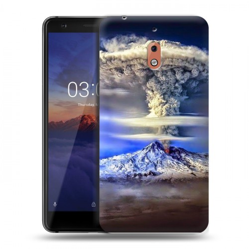 Дизайнерский силиконовый чехол для Nokia 2.1 Вулканы