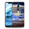 Дизайнерский пластиковый чехол для Nokia 5.1 Plus Вулканы