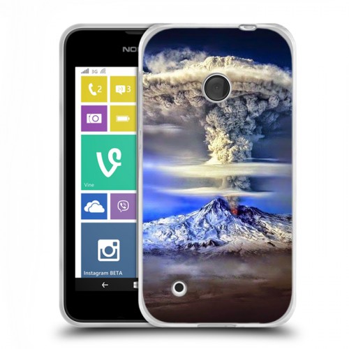 Дизайнерский пластиковый чехол для Nokia Lumia 530 Вулканы