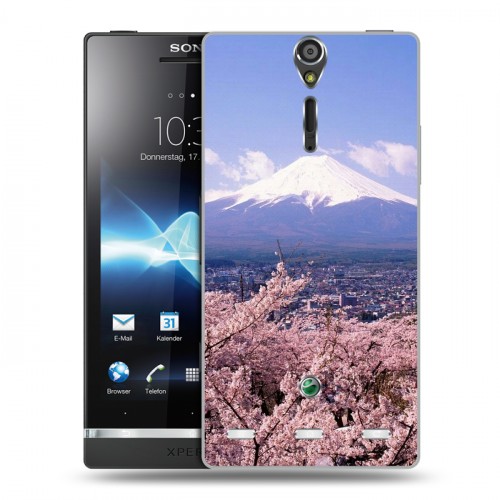 Дизайнерский пластиковый чехол для Sony Xperia S Вулканы