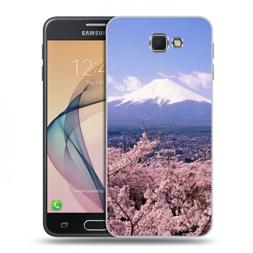 Дизайнерский пластиковый чехол для Samsung Galaxy J5 Prime Вулканы