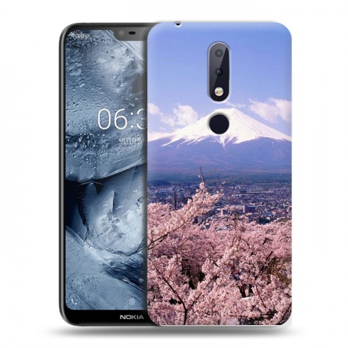 Дизайнерский пластиковый чехол для Nokia 6.1 Plus Вулканы