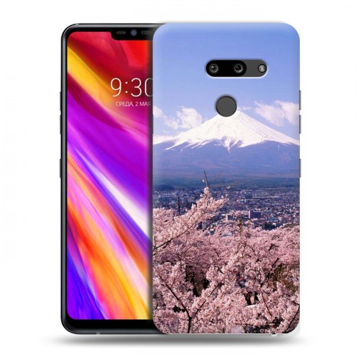 Дизайнерский пластиковый чехол для LG G8 ThinQ Вулканы