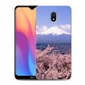 Дизайнерский силиконовый с усиленными углами чехол для Xiaomi RedMi 8A Вулканы