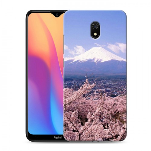 Дизайнерский силиконовый с усиленными углами чехол для Xiaomi RedMi 8A Вулканы