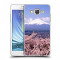 Дизайнерский пластиковый чехол для Samsung Galaxy A5 Вулканы