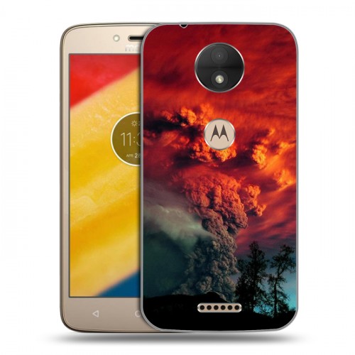 Дизайнерский силиконовый чехол для Motorola Moto C Вулканы