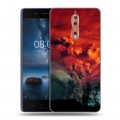 Дизайнерский пластиковый чехол для Nokia 8 Вулканы