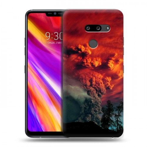 Дизайнерский пластиковый чехол для LG G8 ThinQ Вулканы