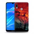 Дизайнерский пластиковый чехол для Huawei Y6 (2019) Вулканы