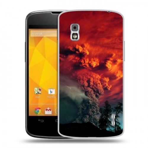 Дизайнерский пластиковый чехол для LG Google Nexus 4 Вулканы