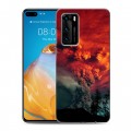 Дизайнерский пластиковый чехол для Huawei P40 Вулканы