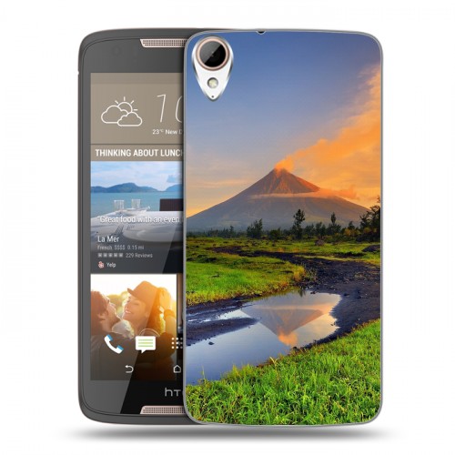 Дизайнерский пластиковый чехол для HTC Desire 828 Вулканы