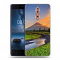 Дизайнерский пластиковый чехол для Nokia 8 Вулканы