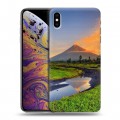 Дизайнерский силиконовый чехол для Iphone Xs Max Вулканы