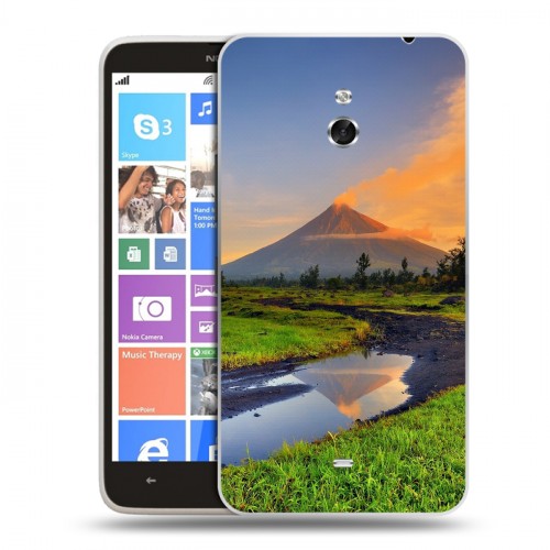 Дизайнерский пластиковый чехол для Nokia Lumia 1320 Вулканы