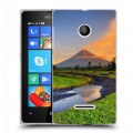 Дизайнерский пластиковый чехол для Microsoft Lumia 435 Вулканы