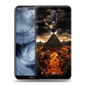 Дизайнерский пластиковый чехол для Nokia 6.1 Plus Вулканы