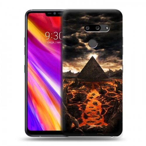 Дизайнерский пластиковый чехол для LG G8 ThinQ Вулканы