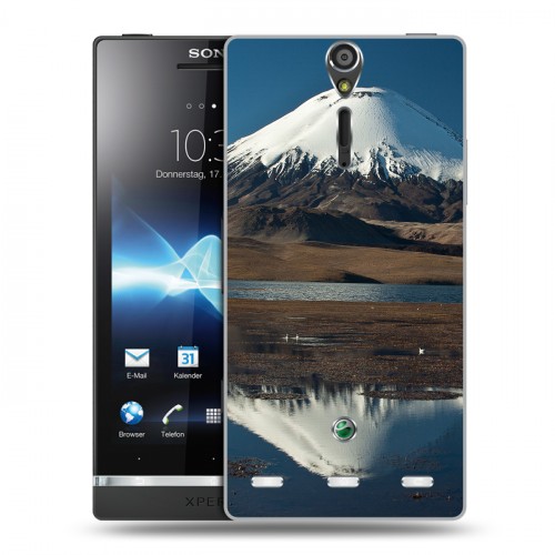 Дизайнерский пластиковый чехол для Sony Xperia S Вулканы