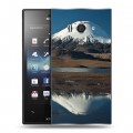 Дизайнерский пластиковый чехол для Sony Xperia acro S Вулканы