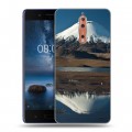 Дизайнерский пластиковый чехол для Nokia 8 Вулканы