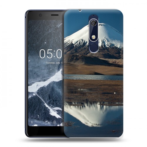 Дизайнерский пластиковый чехол для Nokia 5.1 Вулканы