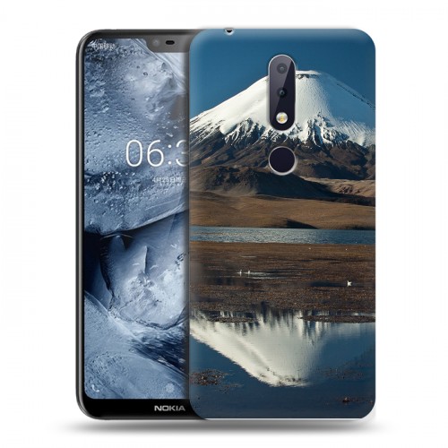 Дизайнерский пластиковый чехол для Nokia 6.1 Plus Вулканы