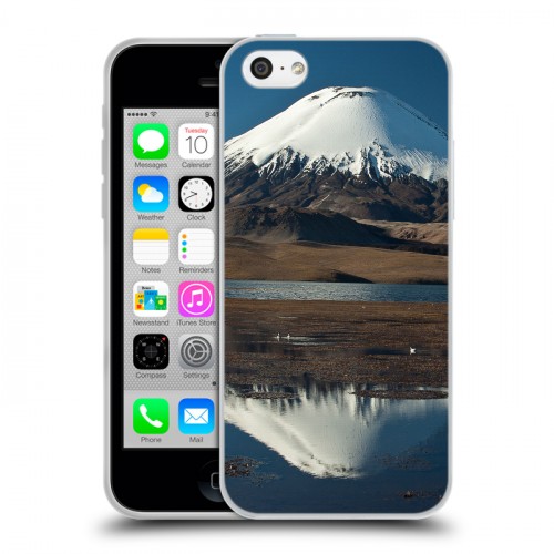 Дизайнерский пластиковый чехол для Iphone 5c Вулканы