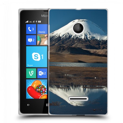 Дизайнерский пластиковый чехол для Microsoft Lumia 435 Вулканы