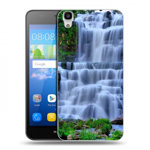 Дизайнерский пластиковый чехол для Huawei Y6 Водопады