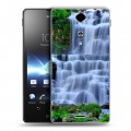 Дизайнерский пластиковый чехол для Sony Xperia TX Водопады