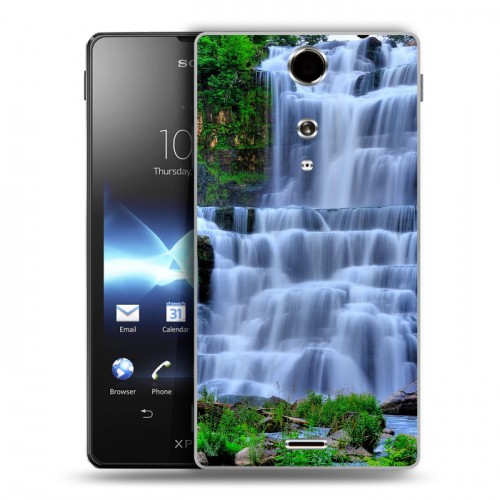 Дизайнерский пластиковый чехол для Sony Xperia TX Водопады