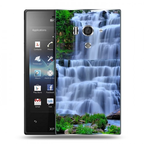 Дизайнерский пластиковый чехол для Sony Xperia acro S Водопады