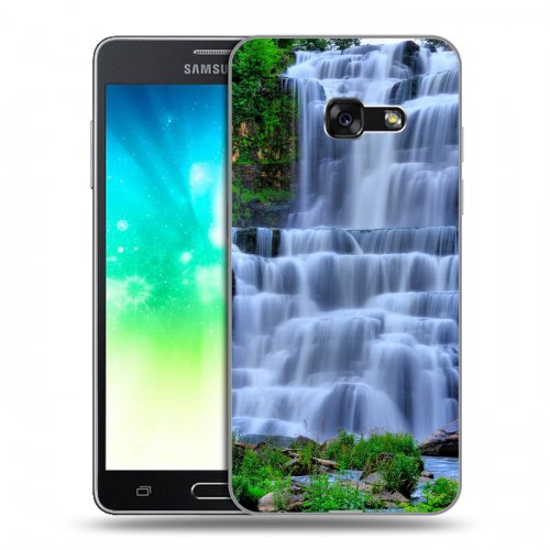 Дизайнерский силиконовый с усиленными углами чехол для Samsung Galaxy A3 (2017) Водопады