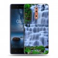 Дизайнерский пластиковый чехол для Nokia 8 Водопады