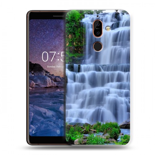 Дизайнерский пластиковый чехол для Nokia 7 Plus Водопады