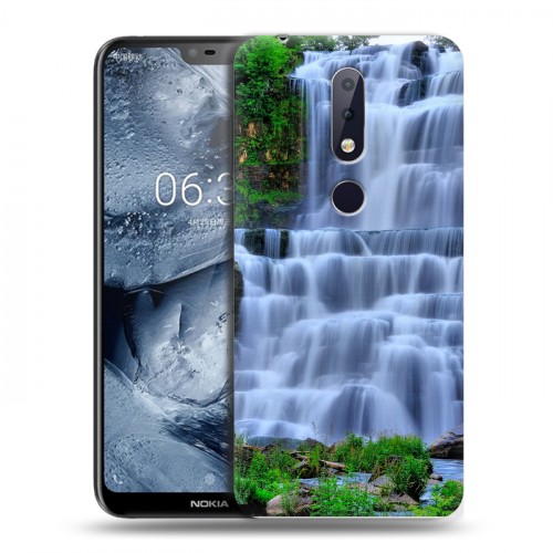 Дизайнерский пластиковый чехол для Nokia 6.1 Plus Водопады