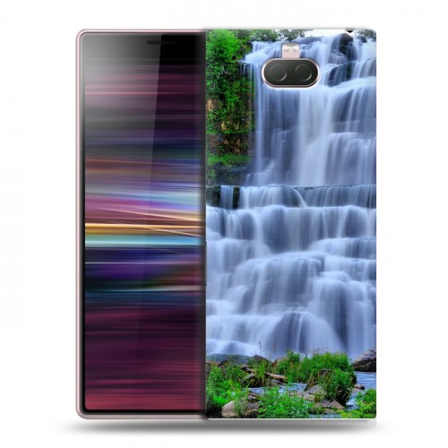 Дизайнерский силиконовый чехол для Sony Xperia 10 Водопады