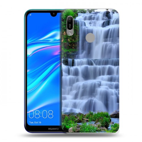 Дизайнерский пластиковый чехол для Huawei Y6 (2019) Водопады
