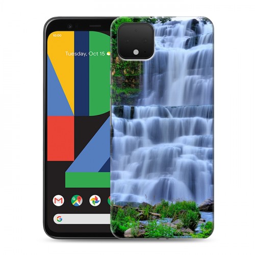 Дизайнерский пластиковый чехол для Google Pixel 4 XL Водопады