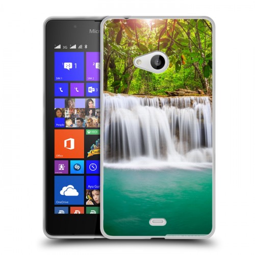 Дизайнерский пластиковый чехол для Microsoft Lumia 540 Водопады