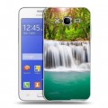 Дизайнерский пластиковый чехол для Samsung Galaxy J7 Водопады