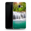 Дизайнерский пластиковый чехол для Samsung Galaxy C5 Водопады
